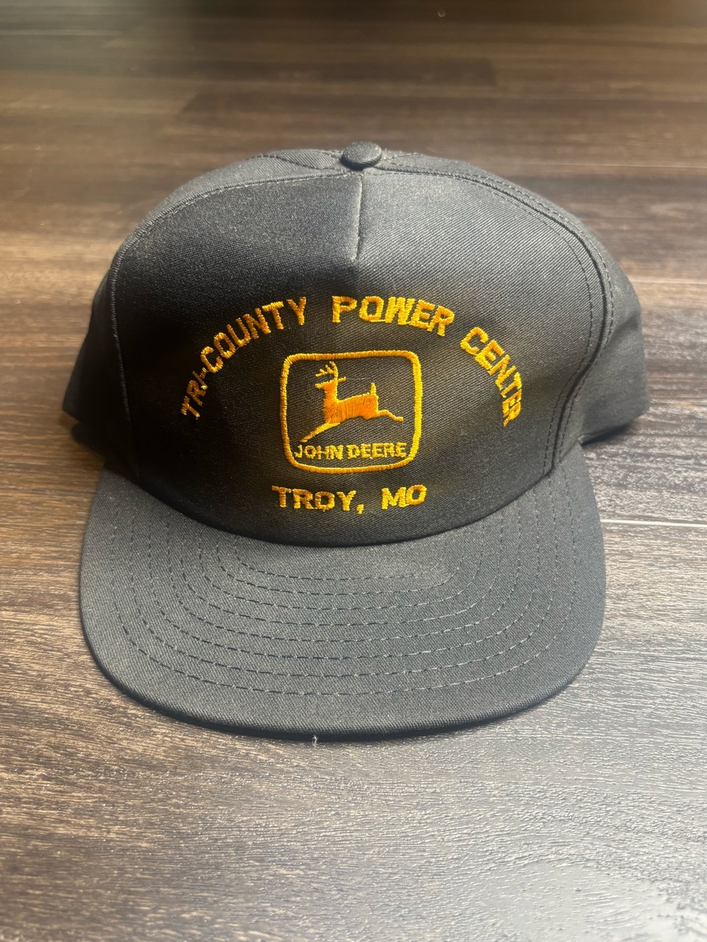 Vintage John Deere Tri County Power Center Troy MO Snap Back Hat